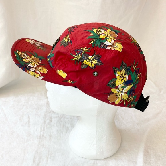 Obey Red Floral Pattern Hat - Picture 9 of 14